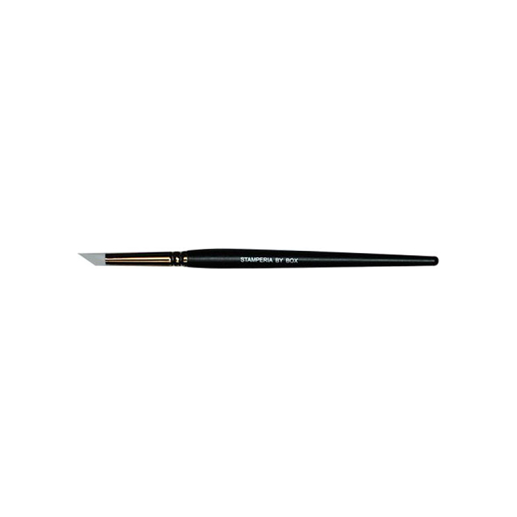 STAMPERIA RUBBER BRUSH WITH SHARP AND BEVELED TIP - KR74M/S - Image 1