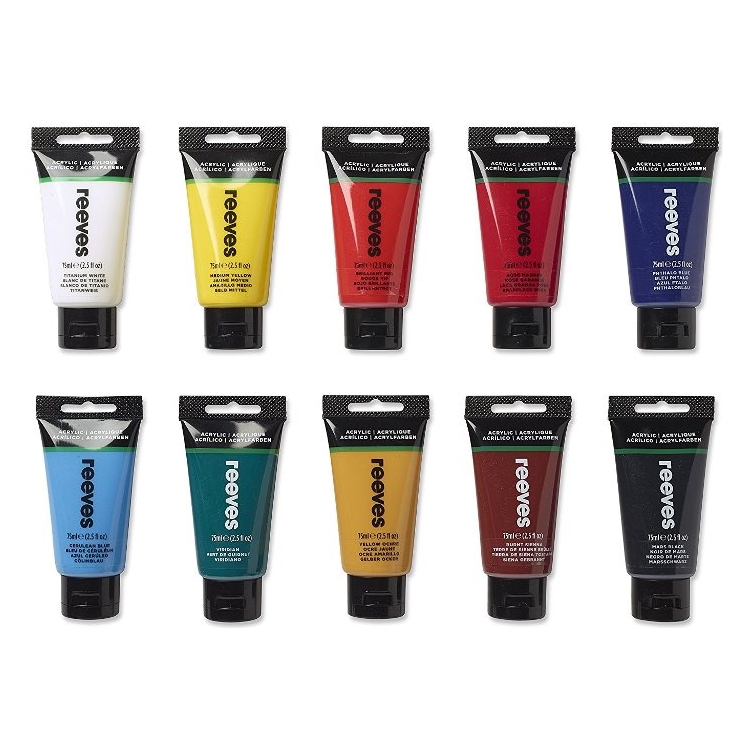 REEVES ACRYLIC PAINTS 10 CV X 75 ML-8349213 - Image 3