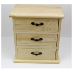 NEWART WOODEN CHEST OF DRAWERS 16/10.5/17.5 - AS-WB20 - GR019 - Image 3