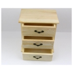 NEWART WOODEN CHEST OF DRAWERS 16/10.5/17.5 - AS-WB20 - GR019 - Image 2