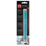 CARAN D'ACHE BLUE PENCIL FOR GRAPHICS 2 PCS. IN THE BLISTER