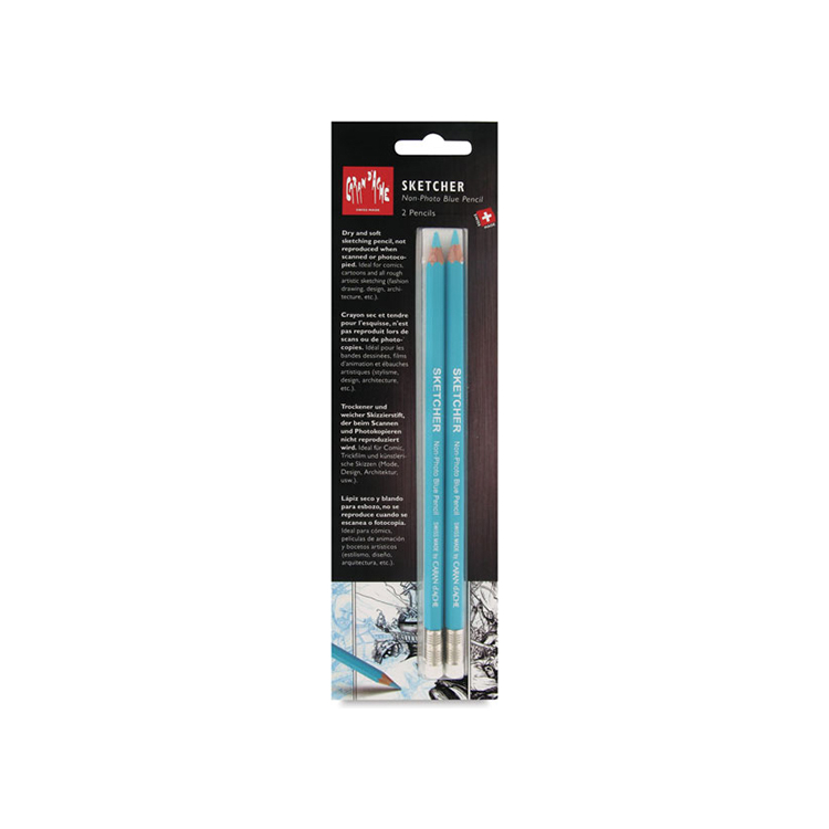 903302 CARAN D'ACHE BLUE PENCIL FOR GRAPHICS 2 PCS. IN THE BLISTER - Image 1