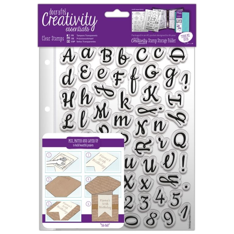 907136-161529 DOCRAFTS SILICONE SEALS SCRIPT ALPHABET - DCE 907136 - Image 1