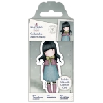 SANTORO RUBBER STAMP WAITING - GOR 907151