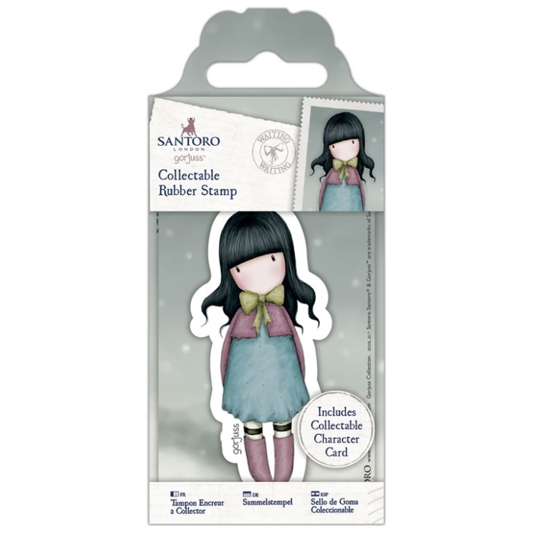 SANTORO RUBBER STAMP WAITING - GOR 907151 - Image 1