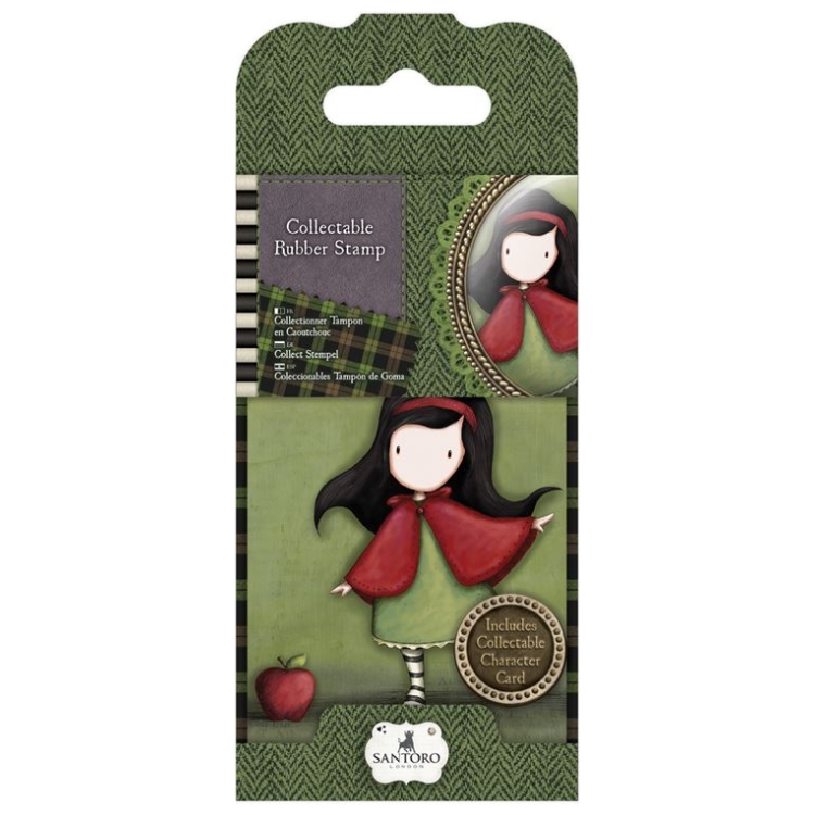 SANTORO RUBBER STAMP LITTLE RED - GOR 907314 - Image 1