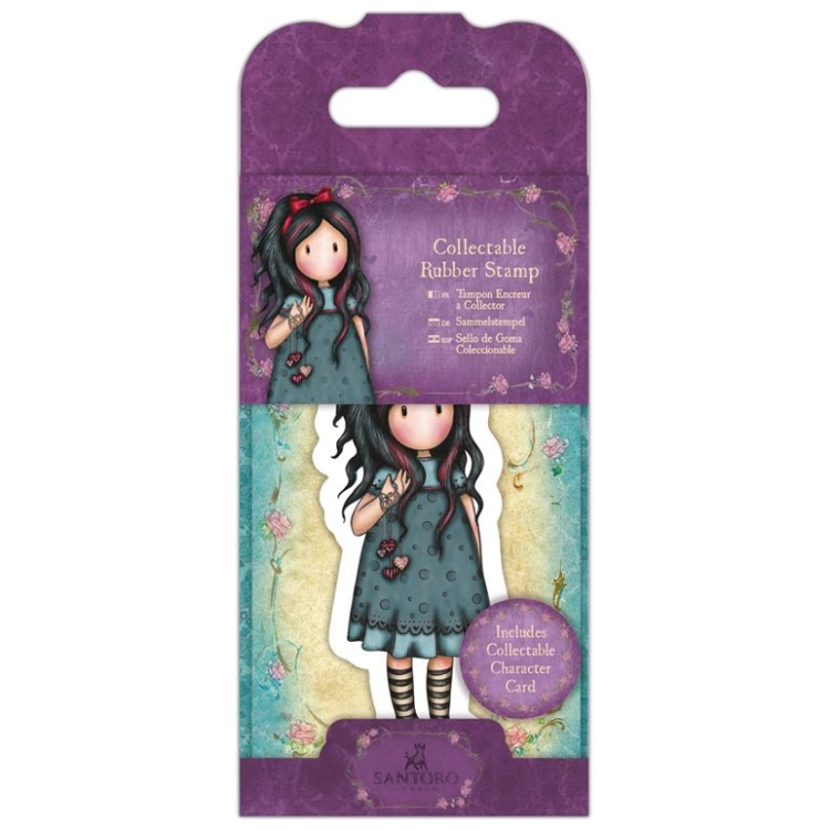 SANTORO RUBBER STAMP PULLING ON YOUR HEART - GOR 907402 - Image 1