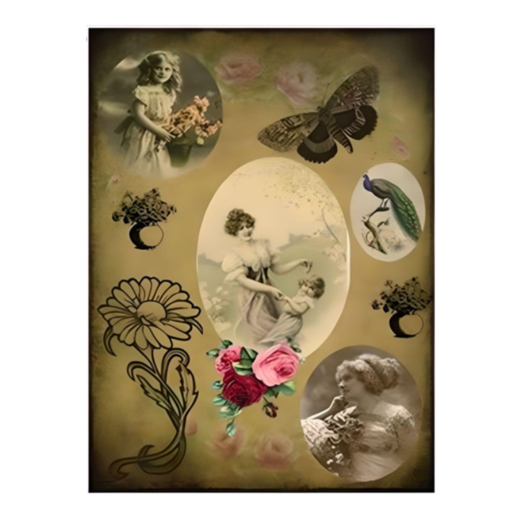 A4 – 071 CADENCE DECOUPAGE RICE PAPER A4 - 071 - Image 1