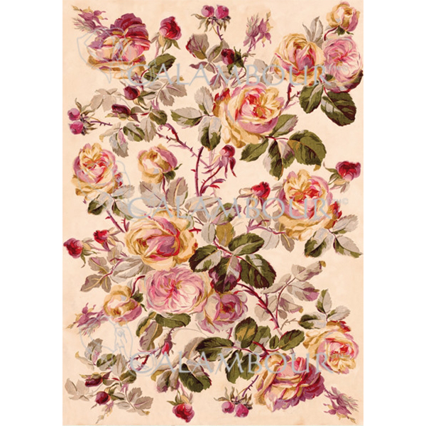 DGR 254 CALAMBOUR DECOUPAGE PAPER 48/33 CM - DGR 254 - Image 1
