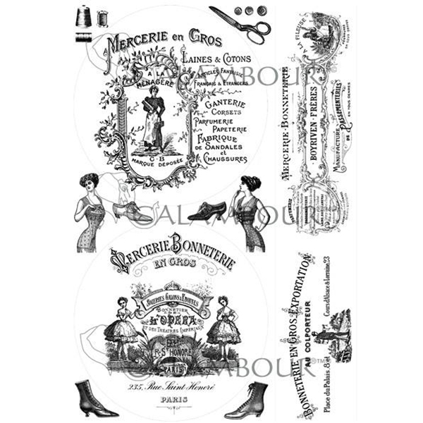 DGR 272 CALAMBOUR DECOUPAGE PAPER 45/30 CM - DGR 272 - Image 1