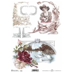 ITD COLLECTION DECOUPAGE RICE PAPER A4 - R0346
