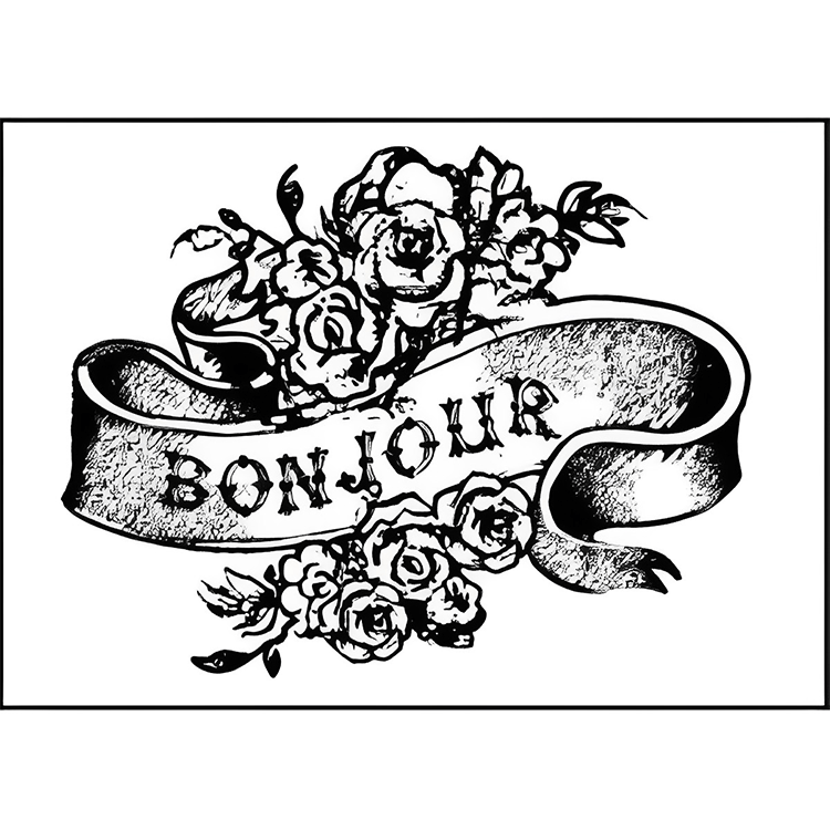 bonjur STAMPERIA ACRYLIC STAMPS - SILICONE STAMP WTK 124 - Image 1