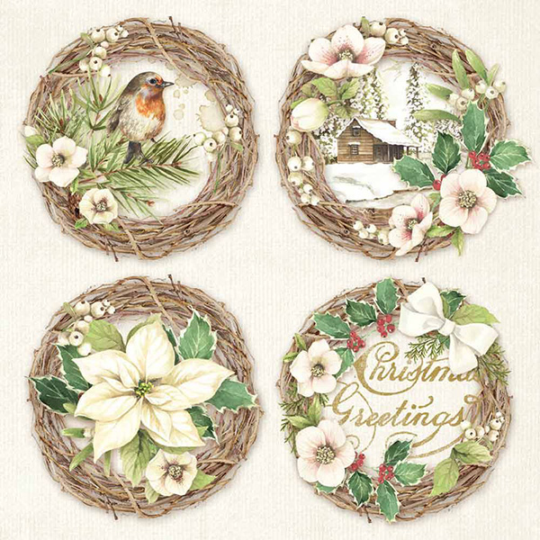 dfl004 STAMPERIA SELF-ADHESIVE PAPER 21/21 CM. - DFL004 - Image 1