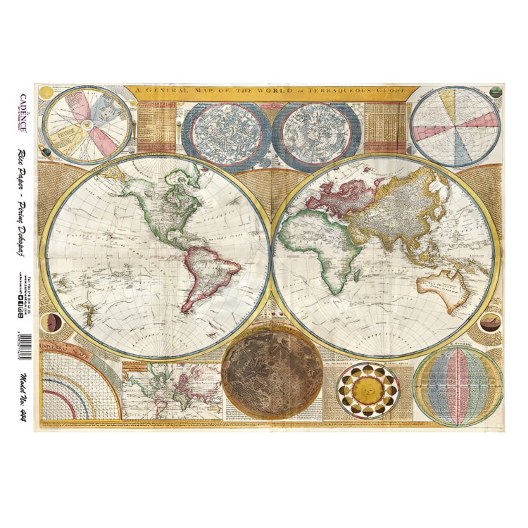162444-141997 (1) CADENCE DECOUPAGE RICE PAPER A3 - 444 - Image 1