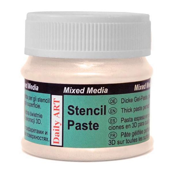 177321 DAILY ART STENCIL PASTE 50 ML - PEARL CREAM 177032 - Image 1