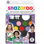SNAZAROO FACE PAINT SET 21 PIECES - PARTY