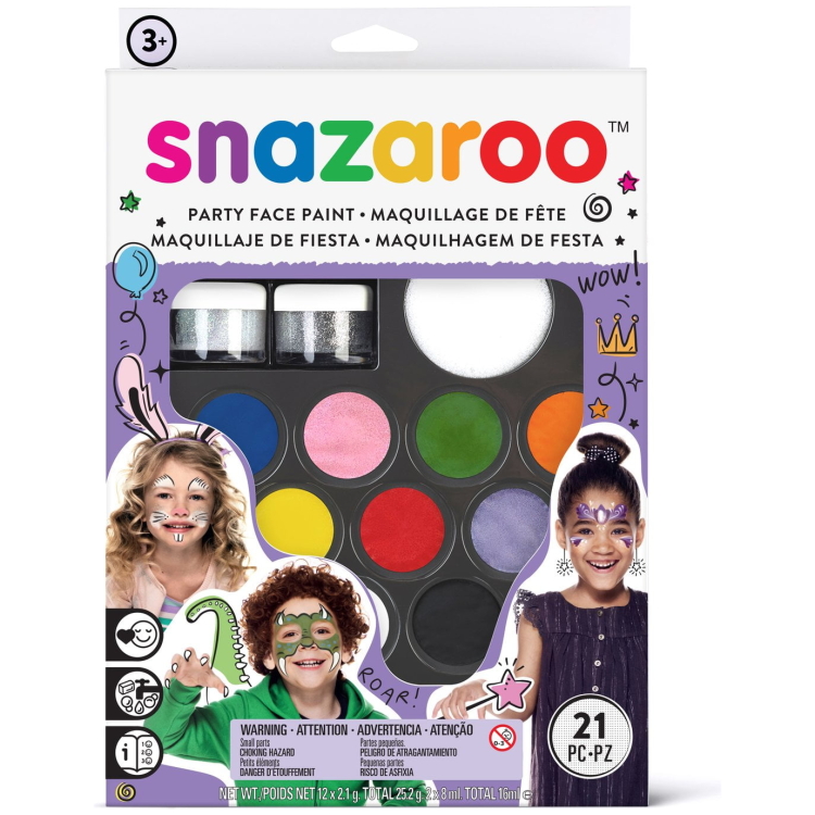 31643 SNAZAROO FACE PAINT SET 21 PIECES - PARTY - Image 1