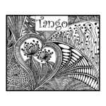 HELEN BREIL DESIGNS RUBBER STAMP- TANGO