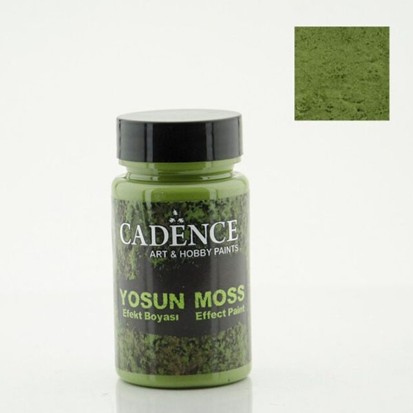 364001 CADENCE ACRYLIC PAINT MOSS EFFECT 90 ML. - DARK GREEN - Image 1