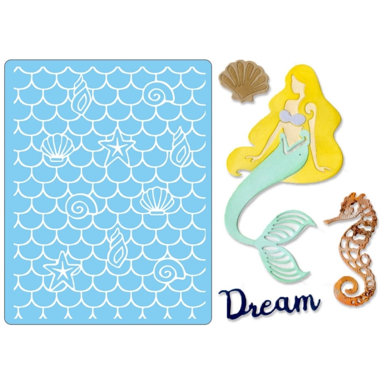 662752 SIZZIX THINLITS CUT PUNCHES - TEXTURED IMPRESSIONS - Image 1