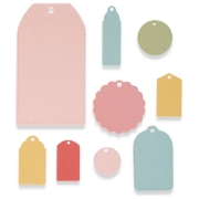 SIZZIX FRAMELITS CUT PUNCHES - TAGS