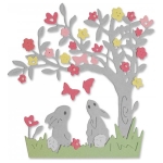 SIZZIX THINLITS CUT PUNCHES - BUNNY SCENE