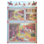 MAIMERI DECOUPAGE PAPER 70/50 CM - FOREST RIDERS