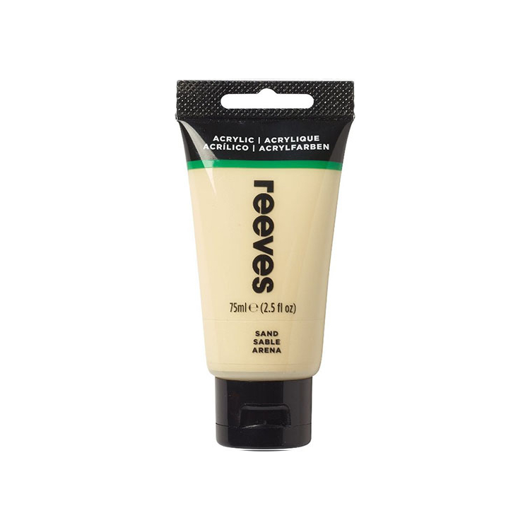 834493 REEVES ACRYLIC PAINT 75 ML - SAND 8341493 - Image 1