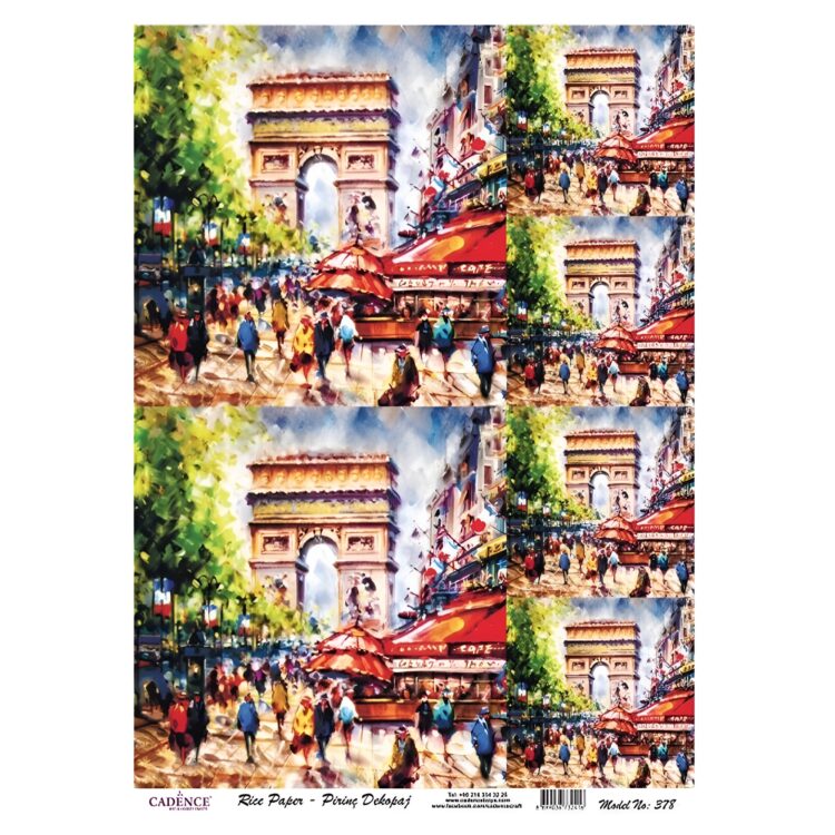 CADENCE DECOUPAGE RICE PAPER A3 - 378 - Image 1