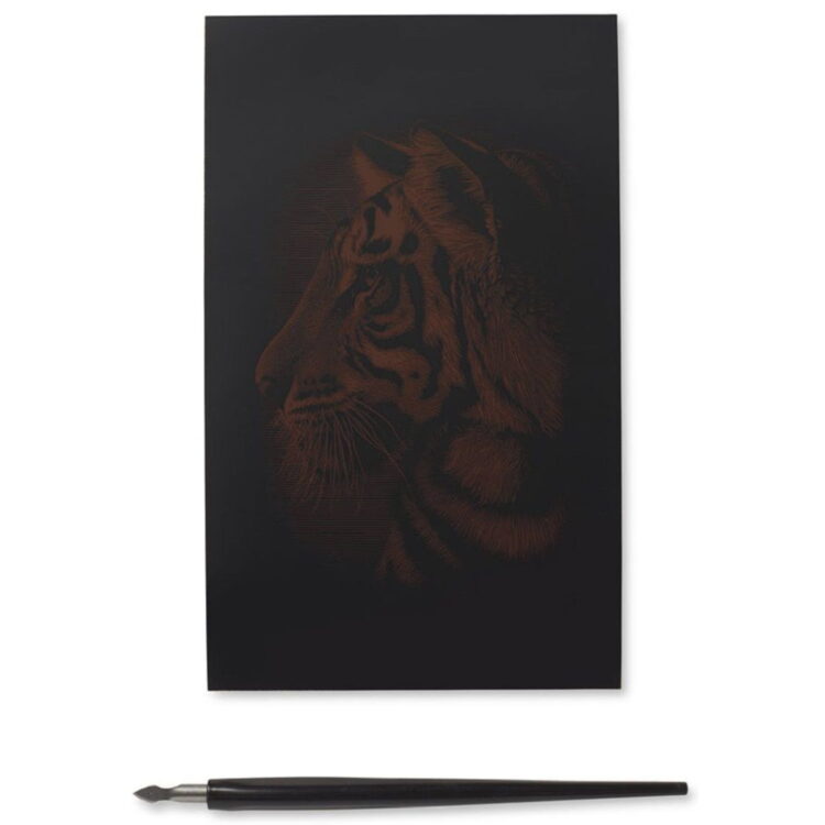 REEVES SCRATCH PAINTING KIT - TIGER PPCFM62 - Image 3
