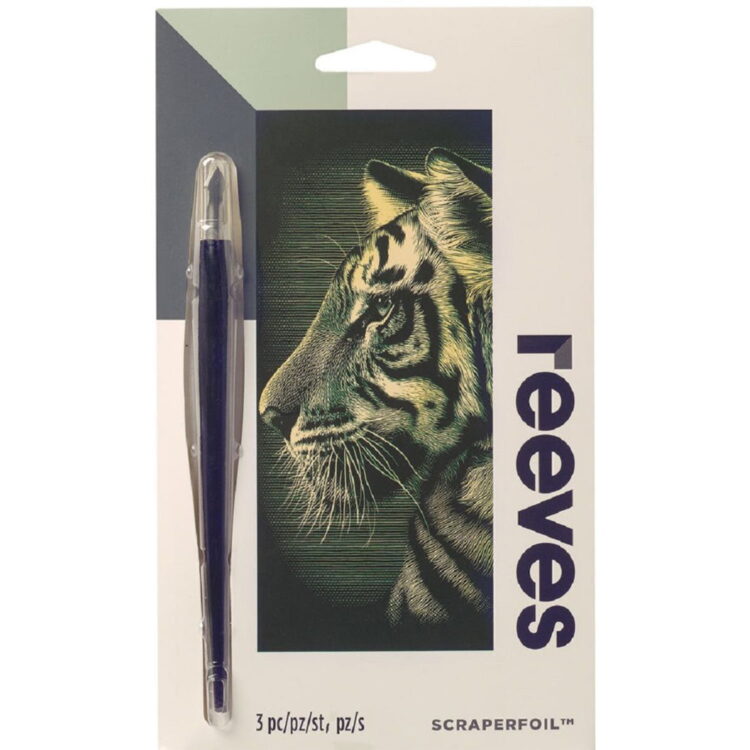 PPCFM62 REEVES SCRATCH PAINTING KIT - TIGER PPCFM62 - Image 1