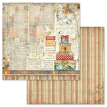 STAMPERIA CHRISTMAS PATCHWORK CARDBOARD 30.5/30.5CM - SBB571