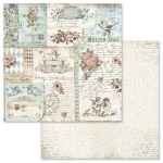 STAMPERIA PINK CHRISTMAS CARDBOARD 30.5/30.5 CM - SBB580