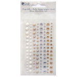 DP CRAFT PEBBLES AND PEARLS SELF-ADHESIVE, 120PCS. GRKP-005