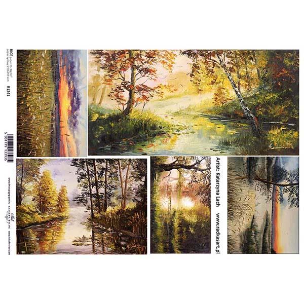 1241 ITD COLLECTION DECOUPAGE RICE PAPER A4 - R1241 - Image 1