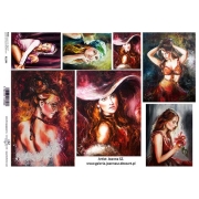 ITD COLLECTION DECOUPAGE RICE PAPER A4 - R1244