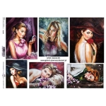 ITD COLLECTION DECOUPAGE RICE PAPER A4 - R1245