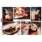 ITD COLLECTION DECOUPAGE RICE PAPER A4 - R1246