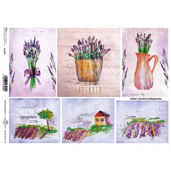1248 ITD COLLECTION DECOUPAGE RICE PAPER A4 - R1248 - Image 1