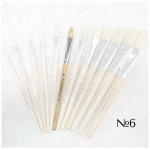 STANDART BRUSH BRISTLES WITH SHORT HANDLE No6