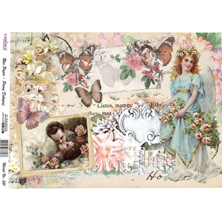 CADENCE DECOUPAGE RICE PAPER A4 - 521 - Image 1