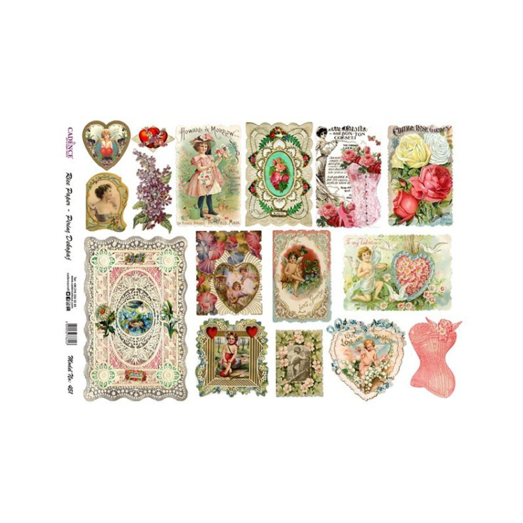162451 CADENCE DECOUPAGE RICE PAPER A3 - 451 - Image 1