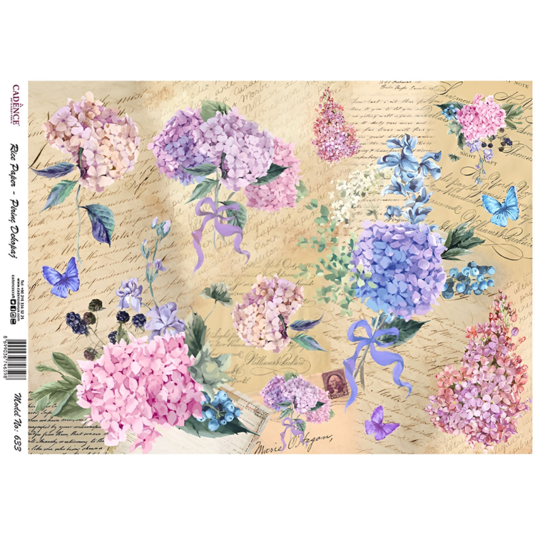 162633 CADENCE DECOUPAGE RICE PAPER A3 - 633 - Image 1