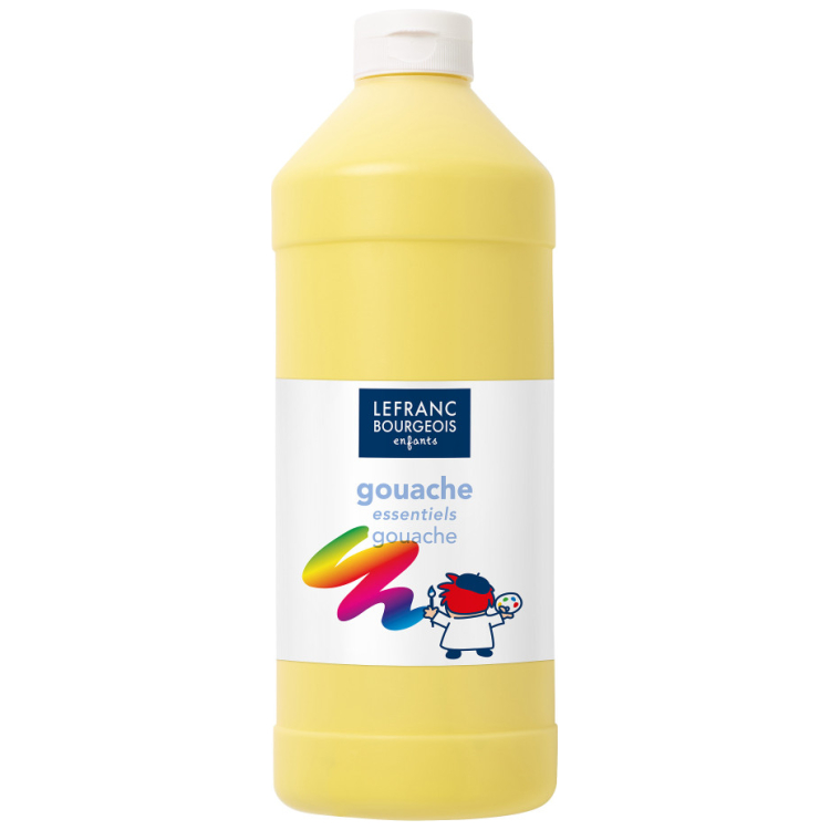 188513 L&B TEMPERA PAINT 1 LITER - YELLOW 188513 - Image 1