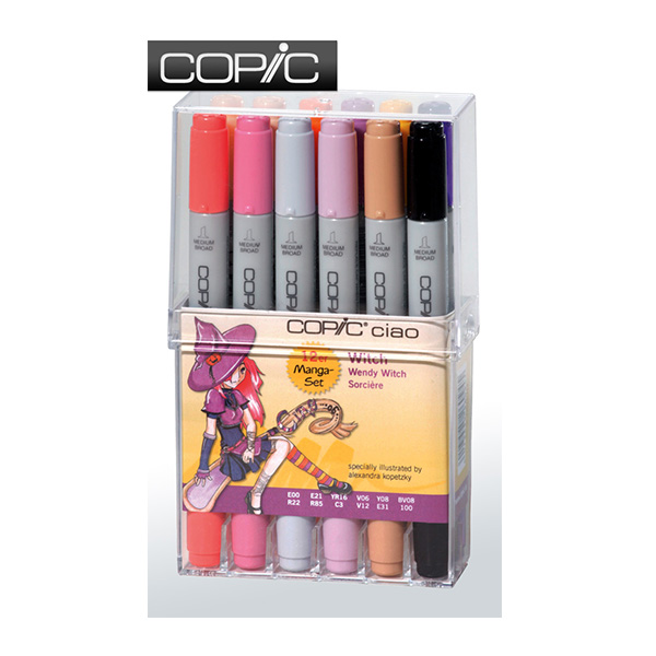 220713 COPIC SET - 12 COLORS. MANGA SET - Image 1