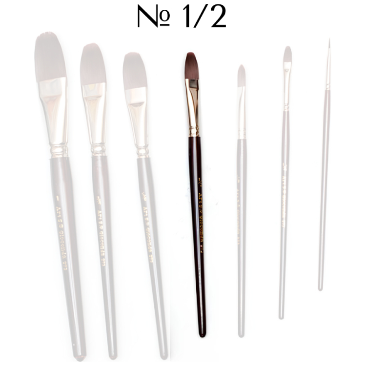 273012 GIOCONDA BRUSH SYNTHETIC OVAL No. 1/2 - Image 1