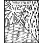 HELEN BREIL DESIGNS RUBBER STAMP- SNEAKY FEELINGS