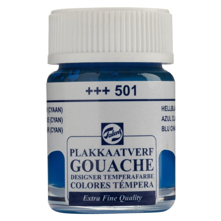 501 16 TALENS TEMPERA PAINT 16 ML. - LIGHT BLUE - Image 1