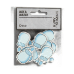 CREATIV WOODEN STICKERS 22-37 MM., 10 PCS. - BABY BOTTLES 2