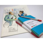 HAHNEMUHLE SKETCHBOOK SKETCH & NOTE BLUE/GREEN 125G A6 20L.